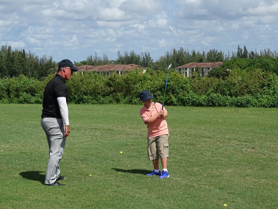 Glen Beaver helps every student to develop a golf swing.