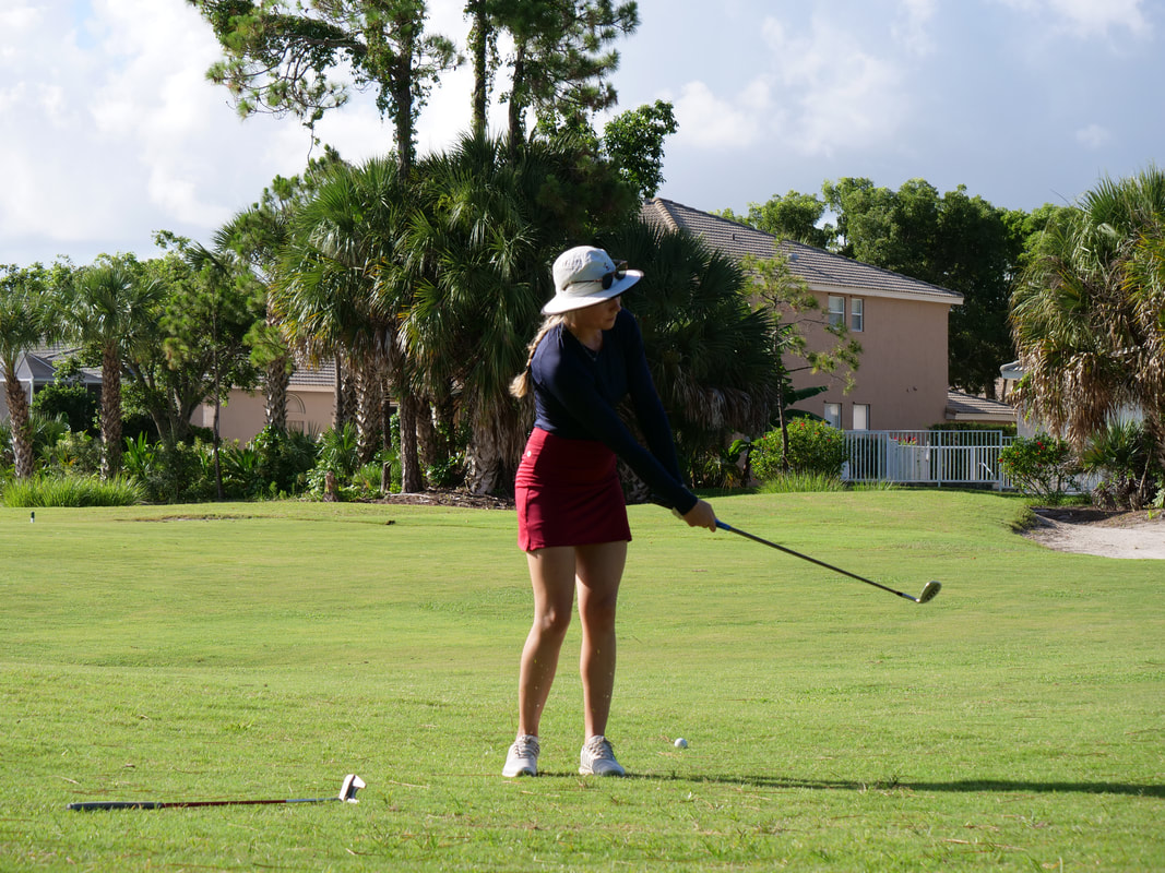 Coach Danni of Beaver Golf playing at Madison Green